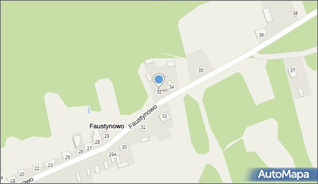 Faustynowo, Faustynowo, 32, mapa Faustynowo