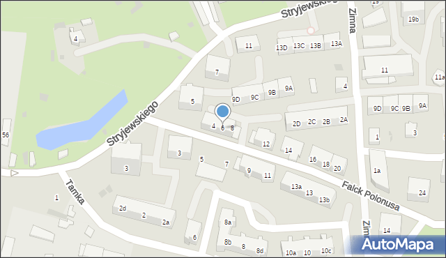 Gdańsk, Falck Polonusa Jeremiasza, 6, mapa Gdańska