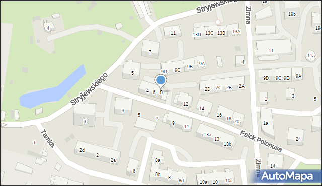 Gdańsk, Falck Polonusa Jeremiasza, 8, mapa Gdańska