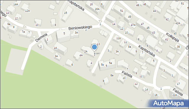 Gdynia, Falista, 2, mapa Gdyni