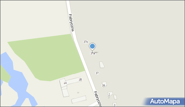 Glinojeck, Fabryczna, 37a, mapa Glinojeck