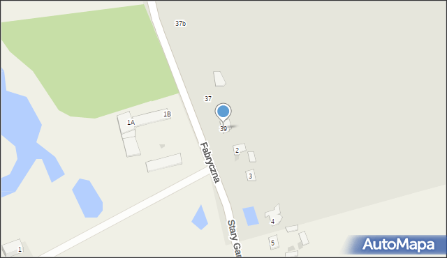 Glinojeck, Fabryczna, 39, mapa Glinojeck