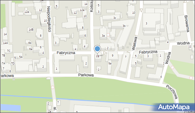 Głubczyce, Fabryczna, 11, mapa Głubczyce