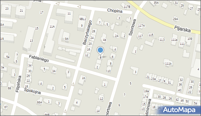 Góra Kalwaria, Fabianiego Ludwika, 6, mapa Góra Kalwaria