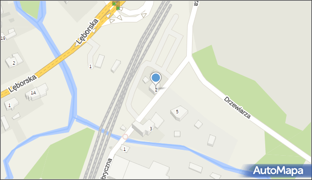 Gościcino, Fabryczna, 2, mapa Gościcino