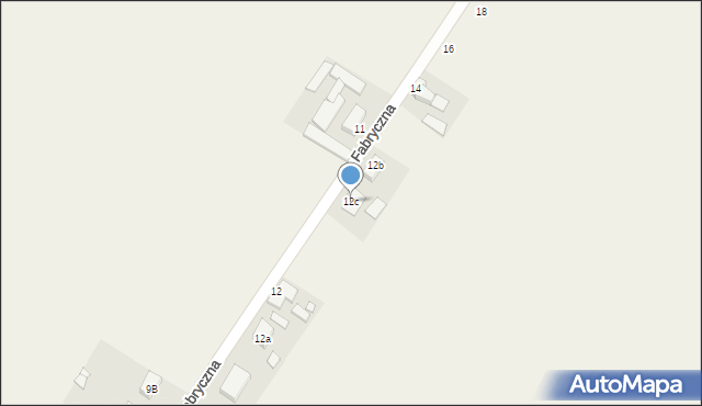 Gradowice, Fabryczna, 12c, mapa Gradowice