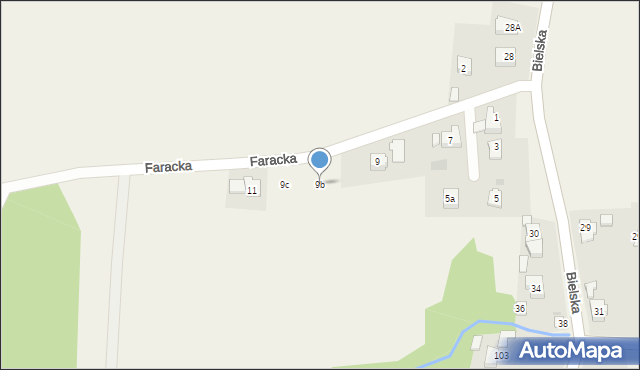 Jawiszowice, Faracka, 9b, mapa Jawiszowice