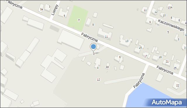 Kalety, Fabryczna, 2, mapa Kalety