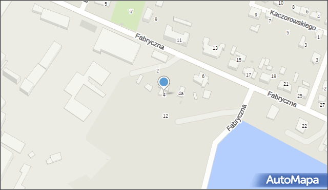 Kalety, Fabryczna, 4, mapa Kalety