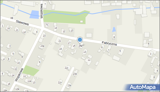 Komprachcice, Fabryczna, 15a, mapa Komprachcice