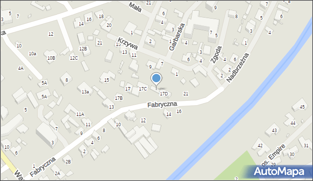 Konstancin-Jeziorna, Fabryczna, 19, mapa Konstancin-Jeziorna