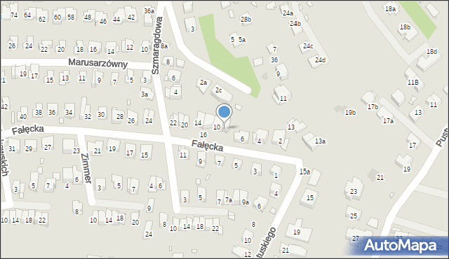 Kraków, Fałęcka, 8, mapa Krakowa