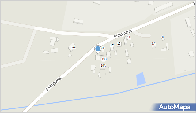 Kurów, Fabryczna, 19C, mapa Kurów