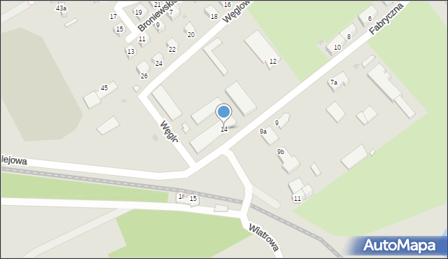 Lądek-Zdrój, Fabryczna, 14, mapa Lądek-Zdrój