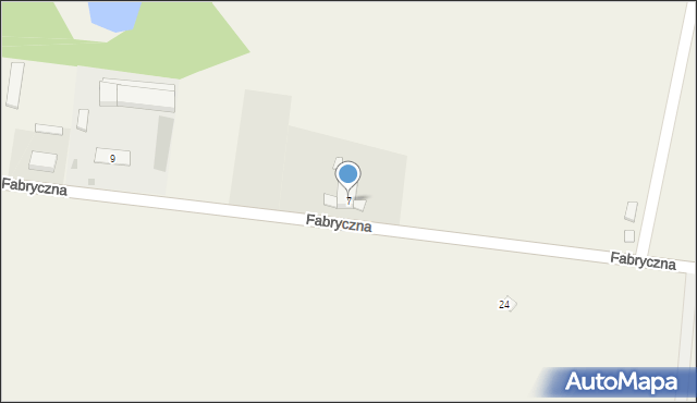 Leszno, Fabryczna, 7, mapa Leszno