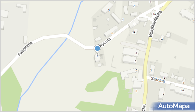 Leszno Górne, Fabryczna, 7, mapa Leszno Górne