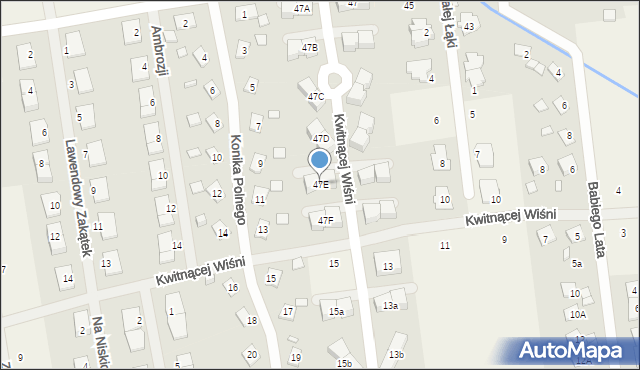 Łoziska, Fabryczna, 47E, mapa Łoziska