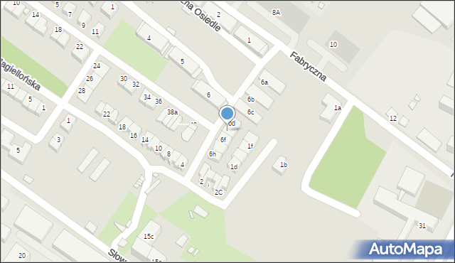 Lubań, Fabryczna Osiedle, 6e, mapa Lubań