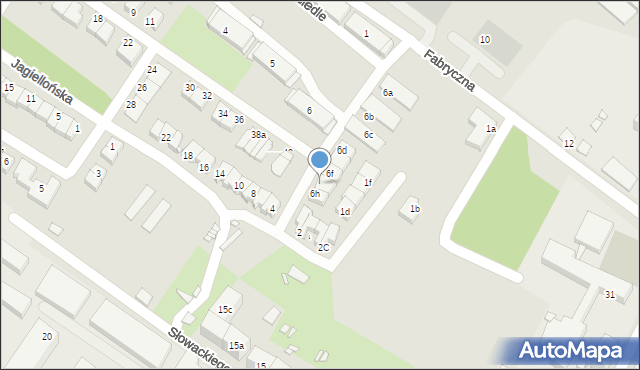 Lubań, Fabryczna Osiedle, 6g, mapa Lubań