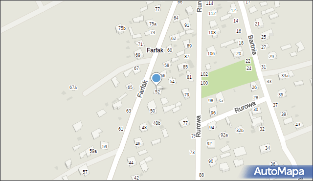Łuków, Farfak, 52a, mapa Łuków