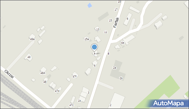 Łuków, Farfak, 7, mapa Łuków
