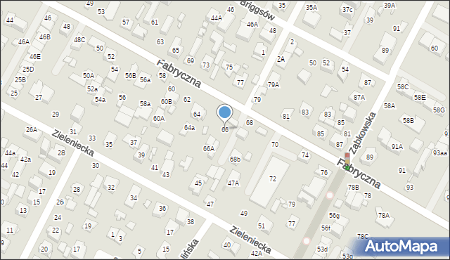 Marki, Fabryczna, 66, mapa Marki