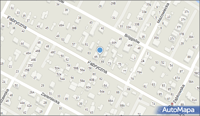 Marki, Fabryczna, 67, mapa Marki