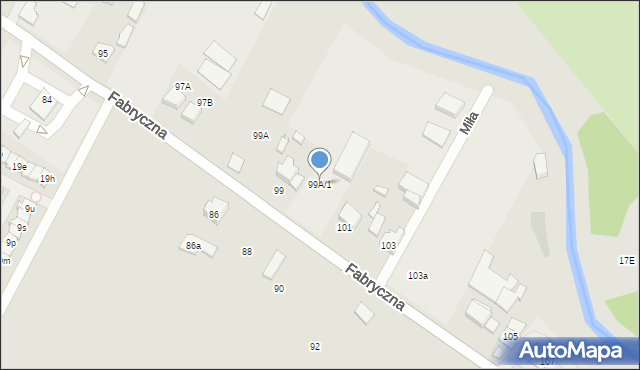 Marki, Fabryczna, 99A/1, mapa Marki