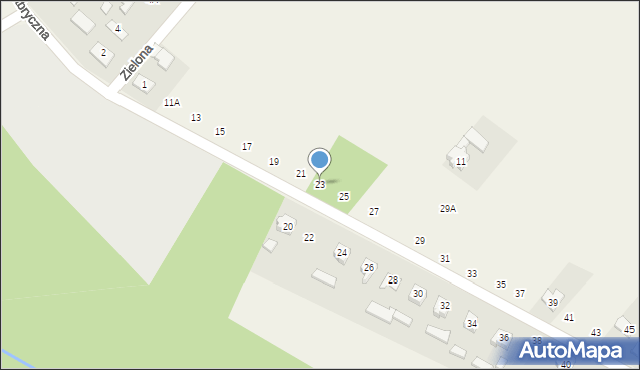 Mochała, Fabryczna, 23, mapa Mochała