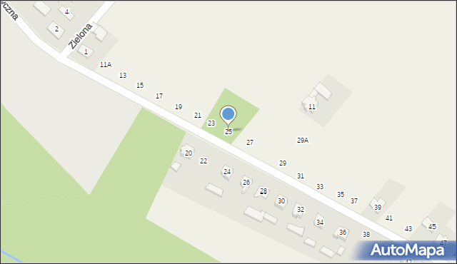 Mochała, Fabryczna, 25, mapa Mochała
