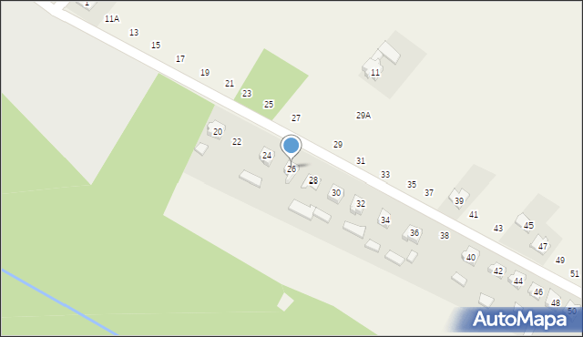 Mochała, Fabryczna, 26, mapa Mochała