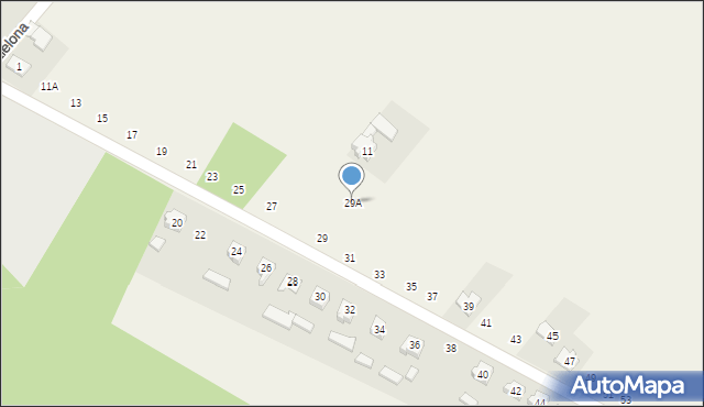 Mochała, Fabryczna, 29A, mapa Mochała