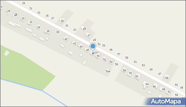 Mochała, Fabryczna, 48, mapa Mochała