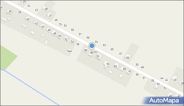 Mochała, Fabryczna, 60, mapa Mochała