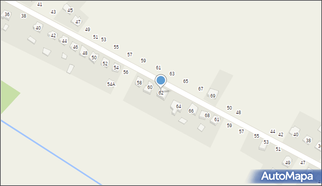 Mochała, Fabryczna, 62, mapa Mochała