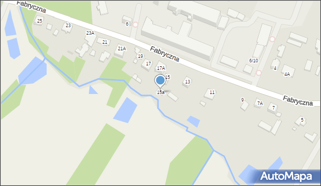 Mszczonów, Fabryczna, 15a, mapa Mszczonów