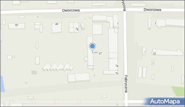 Mysłowice, Fabryczna, 7f, mapa Mysłowice