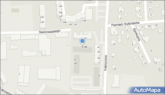 Namysłów, Fabryczna, 6, mapa Namysłów