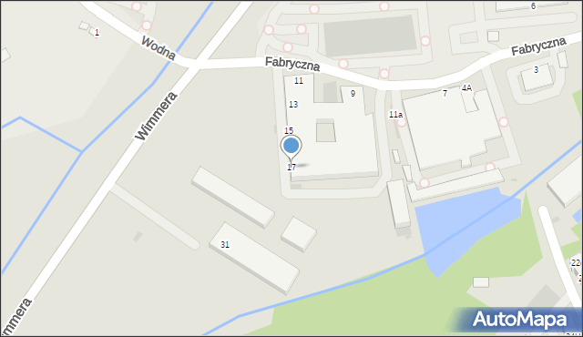 Niepołomice, Fabryczna, 17, mapa Niepołomice