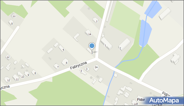 Nieświń, Fabryczna, 2, mapa Nieświń