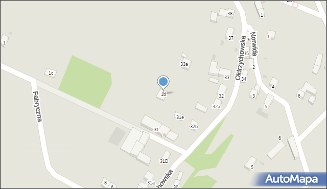 Nowogrodziec, Fabryczna, 1d, mapa Nowogrodziec