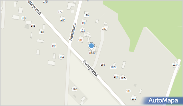 Opole Lubelskie, Fabryczna, 183a, mapa Opole Lubelskie