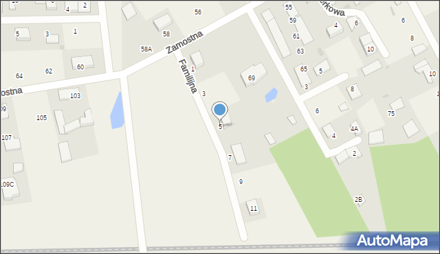 Orle, Familijna, 5, mapa Orle