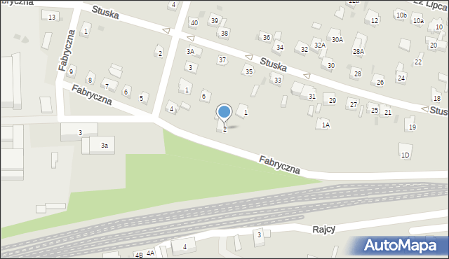 Orzesze, Fabryczna, 2, mapa Orzesze