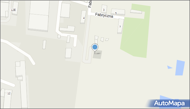 Pakość, Fabryczna, 11, mapa Pakość