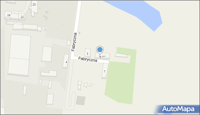 Pakość, Fabryczna, 5, mapa Pakość