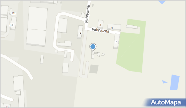 Pakość, Fabryczna, 9, mapa Pakość