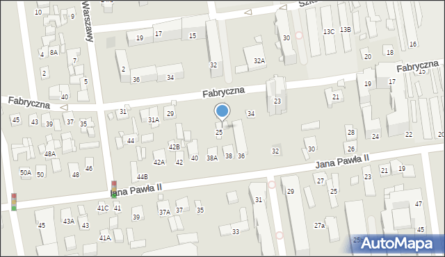 Piaseczno, Fabryczna, 27, mapa Piaseczno