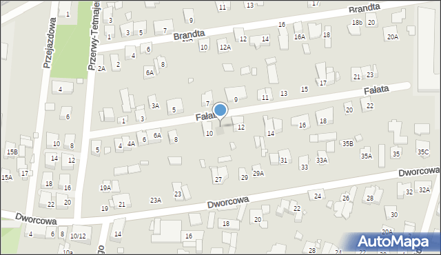 Piastów, Fałata Juliana, 10A, mapa Piastów