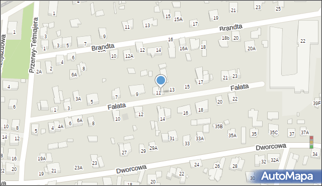 Piastów, Fałata Juliana, 11A, mapa Piastów